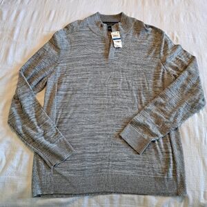 Alfani men's size XL gray sweater 1/4 zip